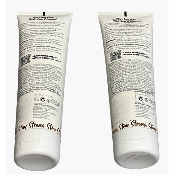 Marc Anthony Repair Bond Rescuplex Daily Care Shampoo & Conditioner Set 8.45 Oz - Picture 2 of 4